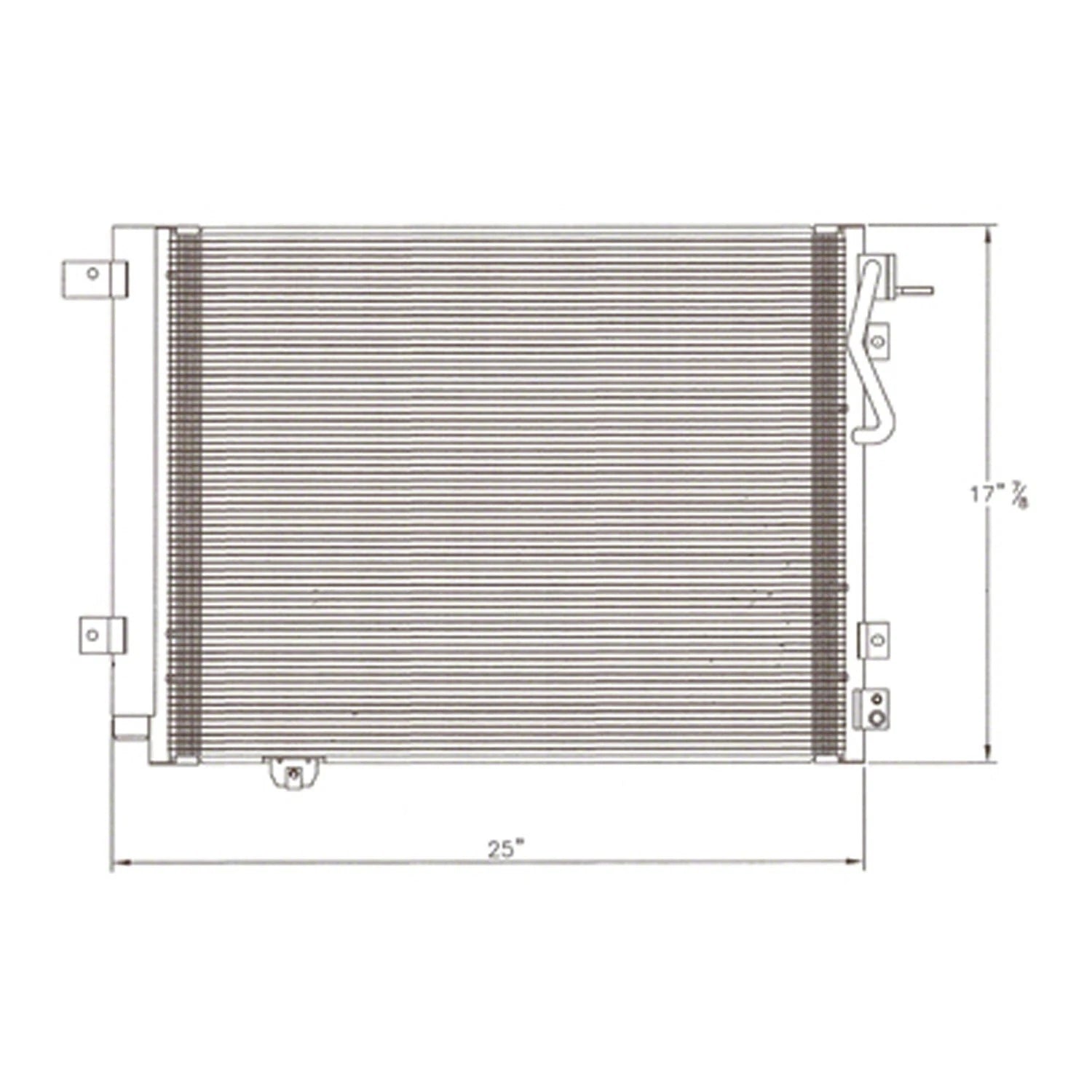 Replacement A/C Condenser Repair Part For 2007-2009 Kia Sorento