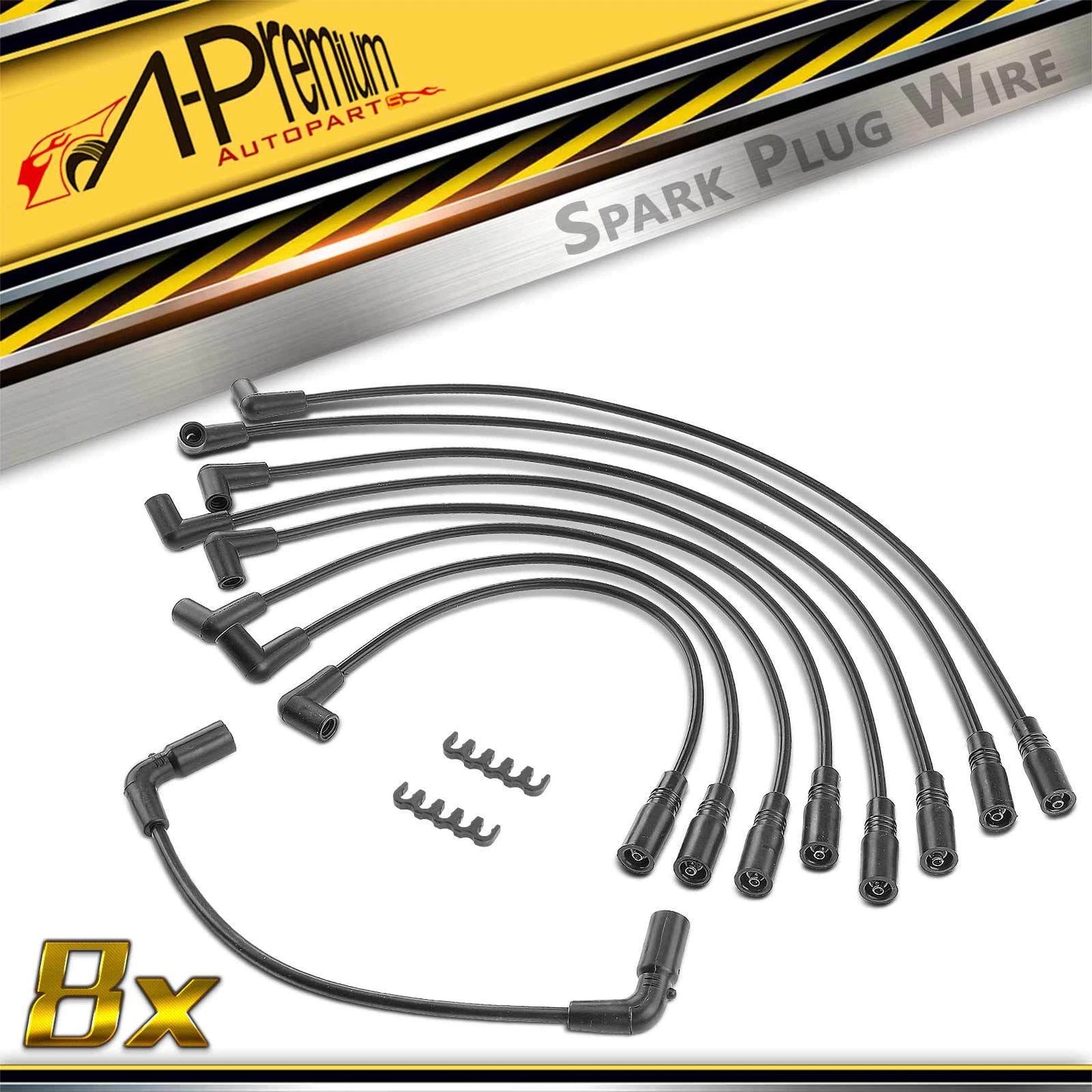 9x Spark Plug Wire Set for Chevrolet Tahoe (1996–2000)