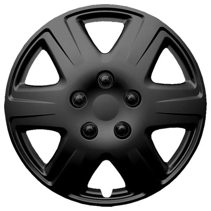 4pc Gloss Black Hubcaps Covers for 15 Inch Wheels Toyota Corolla (2005–2023)