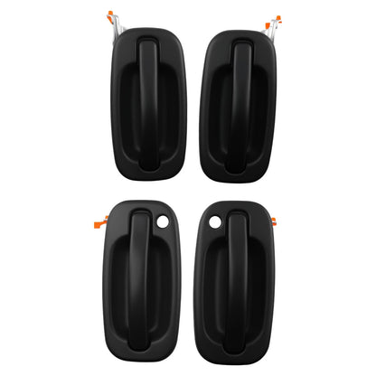 Black Plastic Door Handle Set for GMC Yukon (1999–2006) 4PC