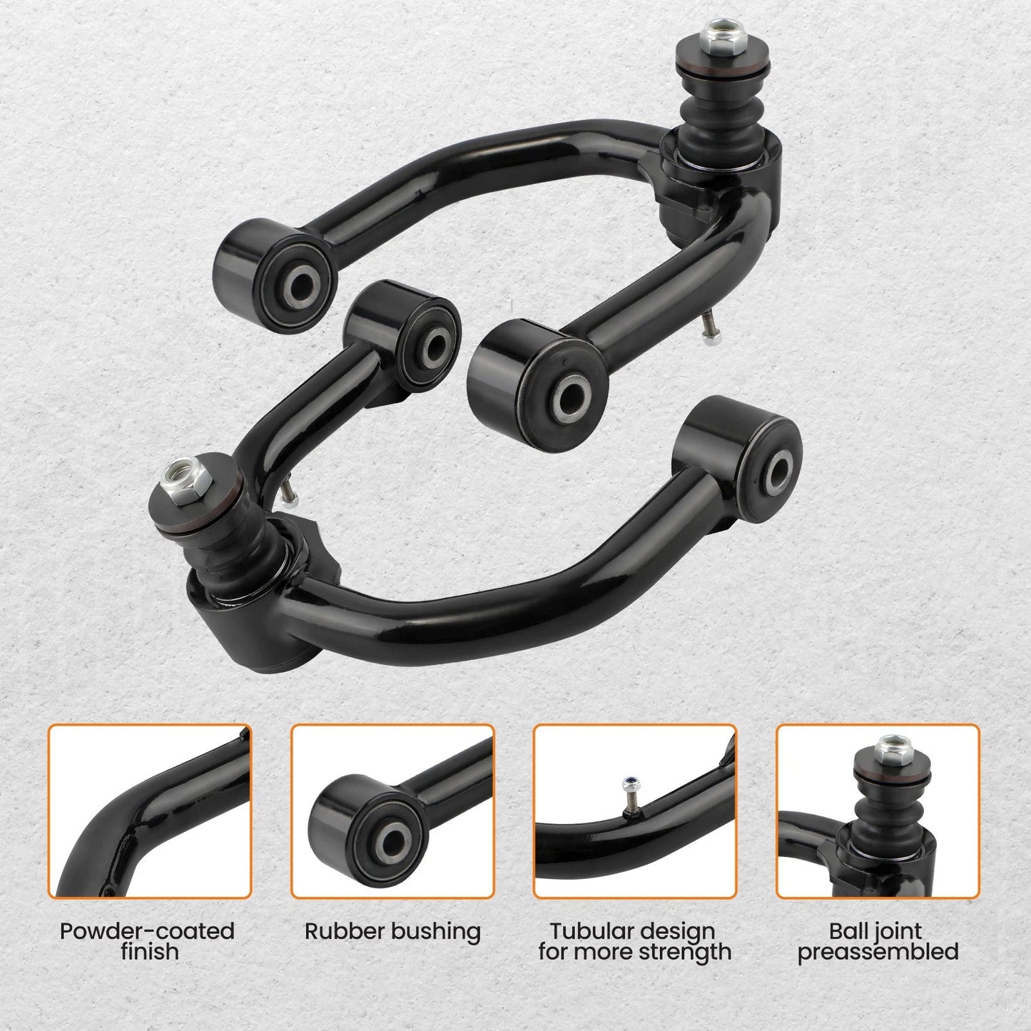 Front Upper Control Arms (2) for Toyota 4Runner Tacoma (1995–2004)