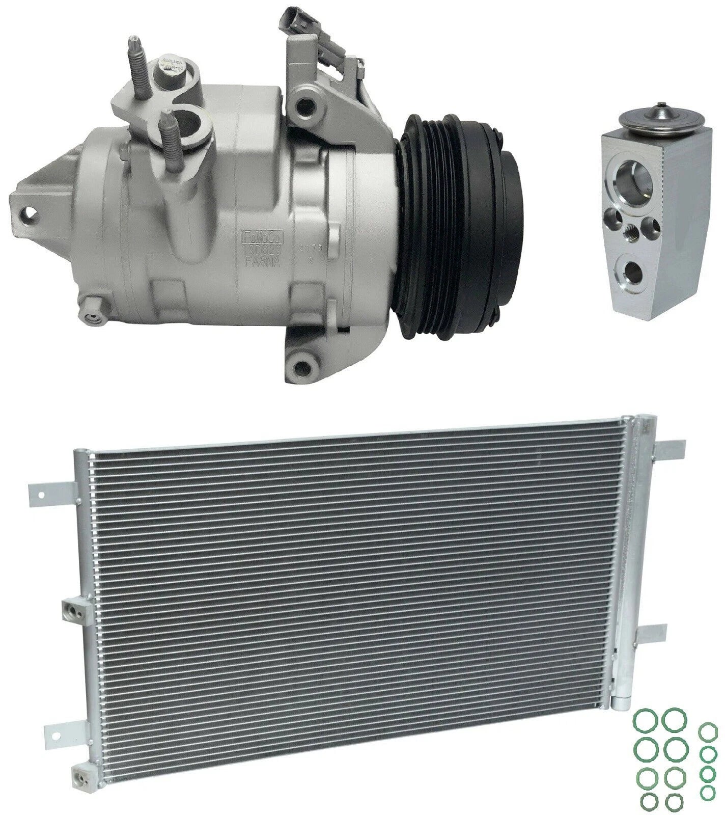AC Compressor Kit With Condenser for Ford F-150 3.5L (2017–2018)