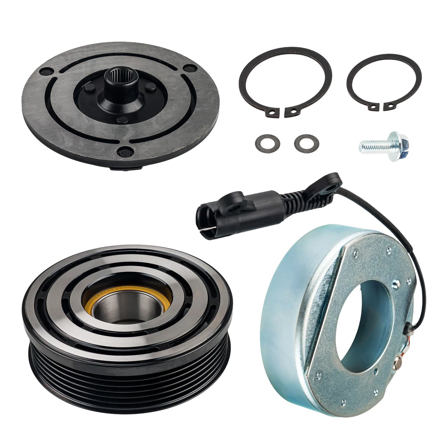 AC Compressor Clutch Kit Pulley Bearing for Mini Cooper (2002–2008)