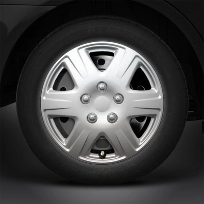 15" Silver Hubcaps/Wheel Covers (Set of 4) for Corolla Style Look