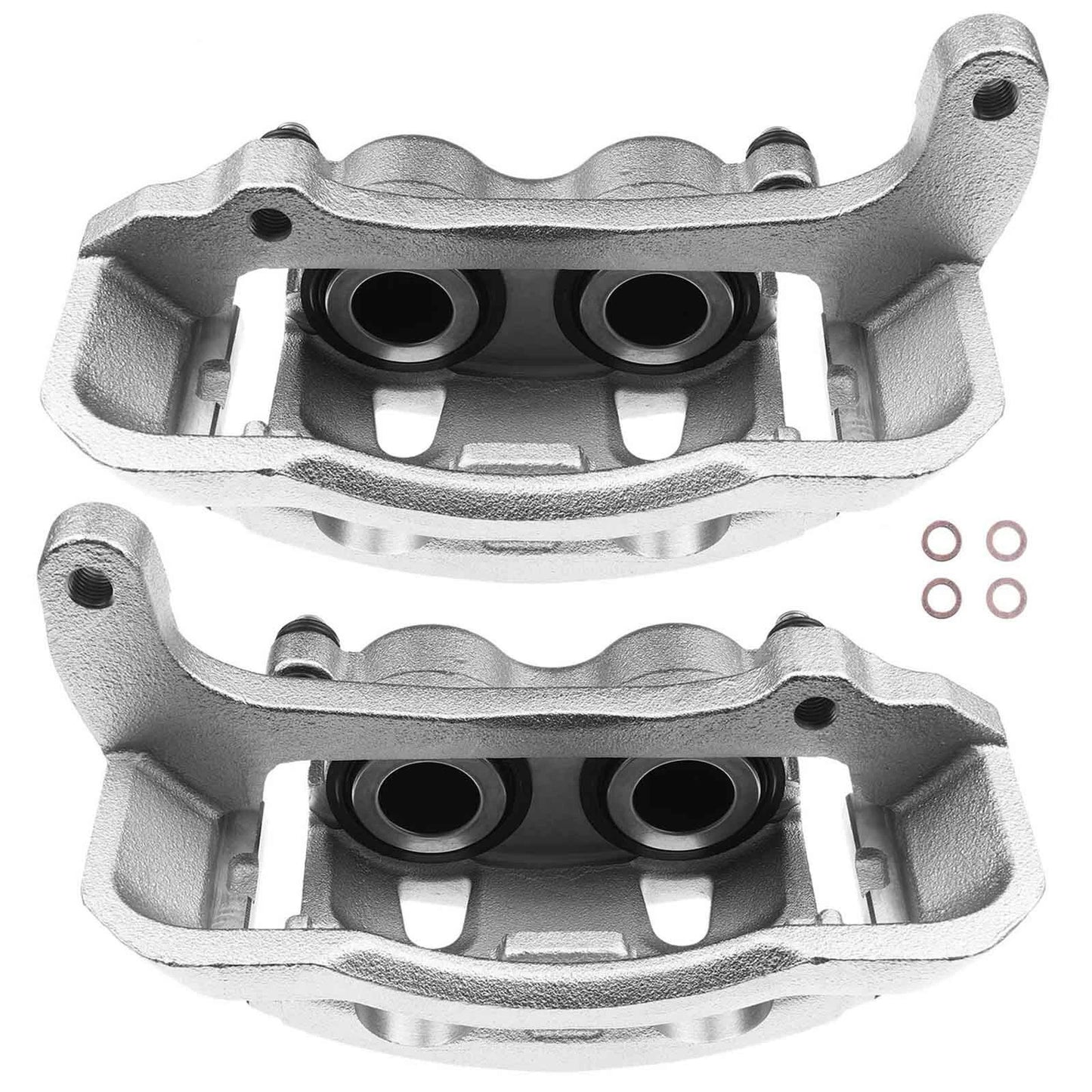 2X Front Disc Brake Calipers w/ Bracket for Dodge Ram 2500 3500 (1994–2002)