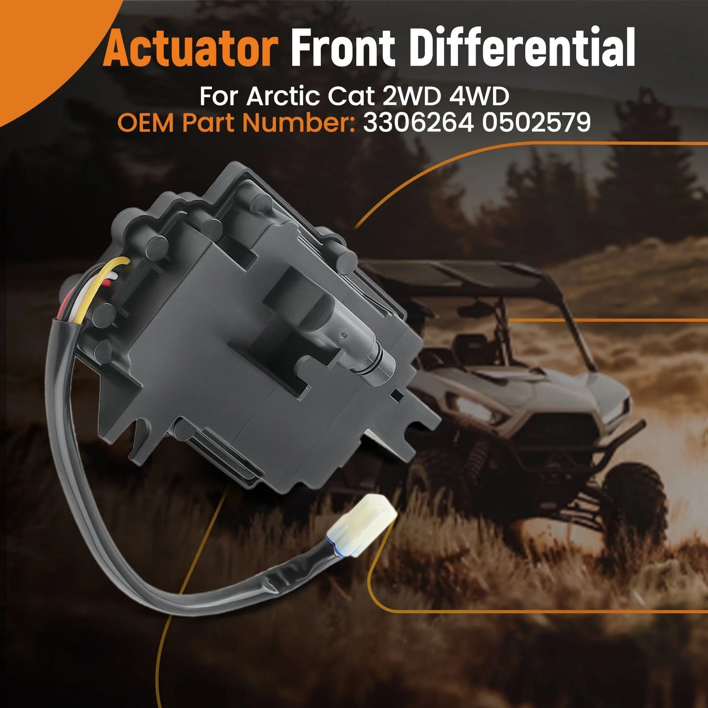 Actuator Front Differential Assembly for Arctic Cat ATV 2WD/4WD (2005–2007)