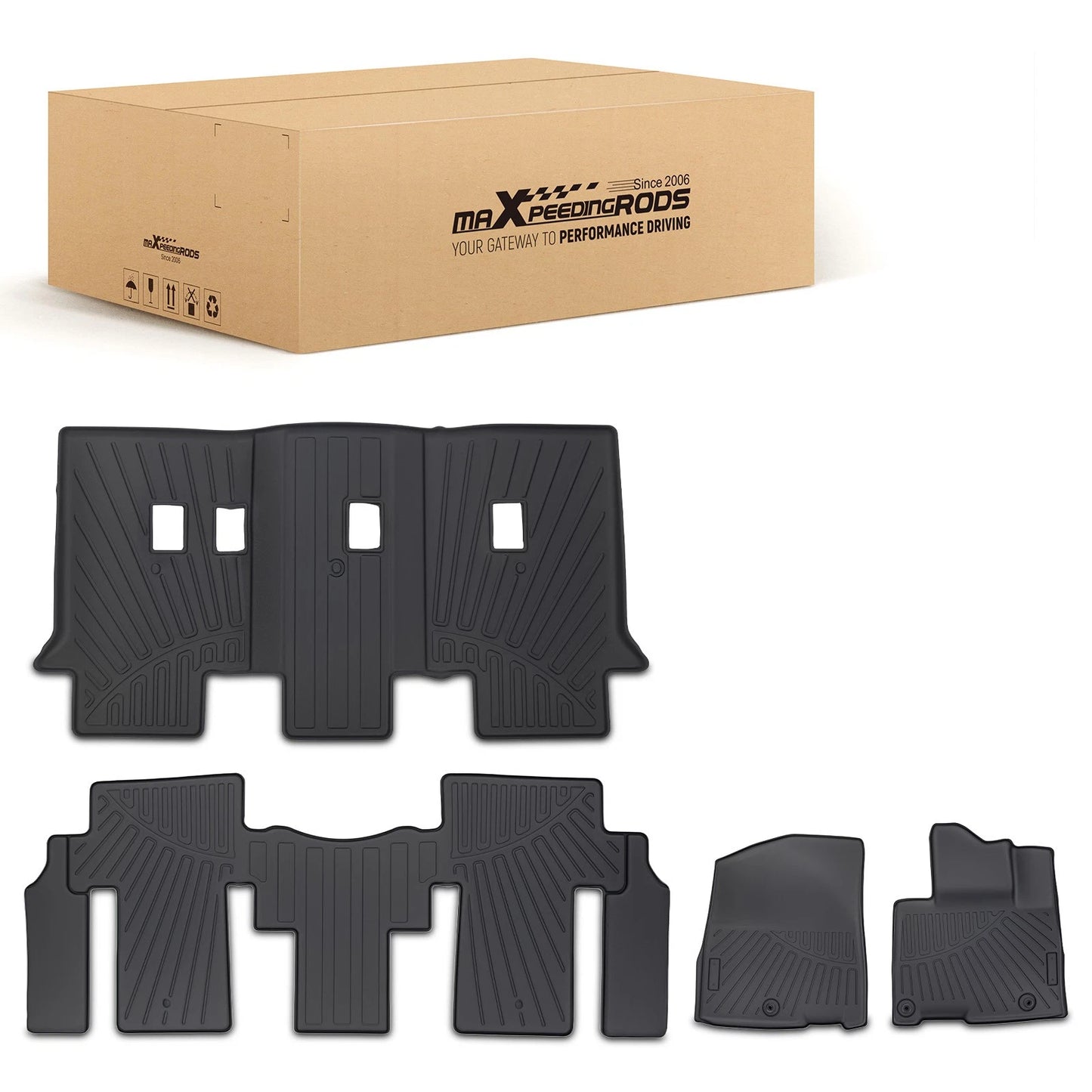 3 Row Floor Mat for Kia Carnival MPV (2022–2024) All Weather