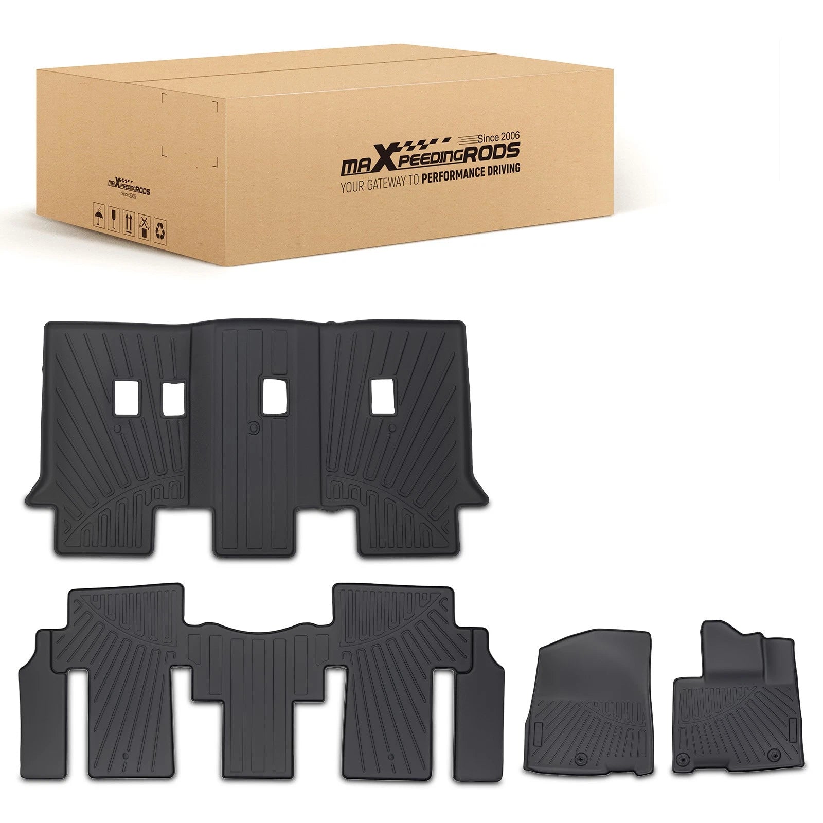 3 Row Floor Mat for Kia Carnival MPV (2022–2024) All Weather