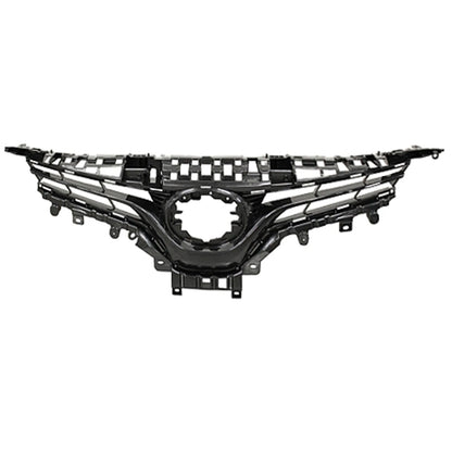 Front Upper Grille Replacement Gray Gloss ABS Plastic for Ford Ranger (2019–2023)