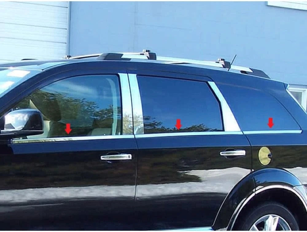 6pc. Luxury FX Chrome Window Sill Trim for 2009-2020 Dodge Journey