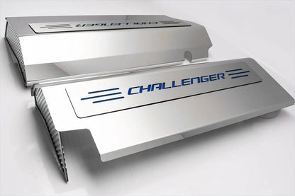 Fuel Rail Covers Dark Blue Vinyl Challenger Inlay for 2008–2011 SRT8