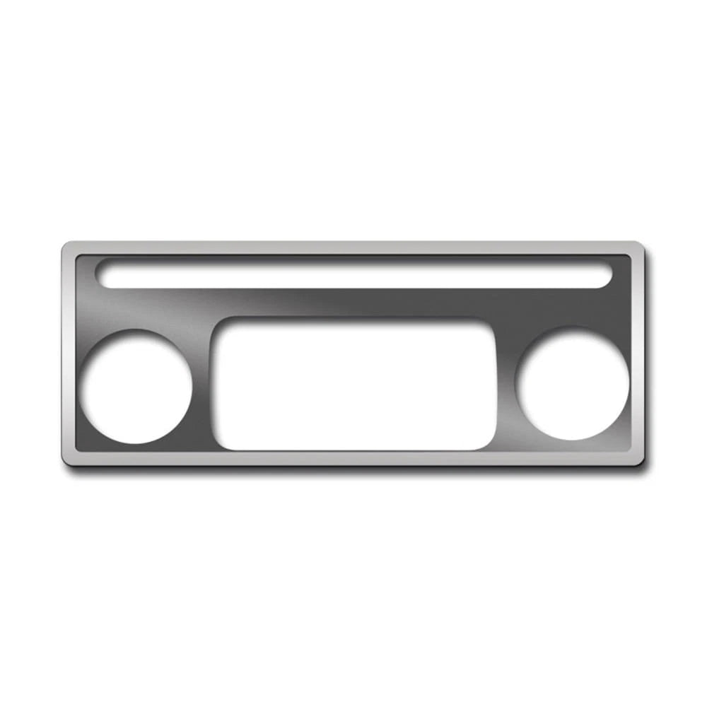 2pc Polished Stainless Steel A/C Plate with Ring for Hummer H2 (2003–2007)