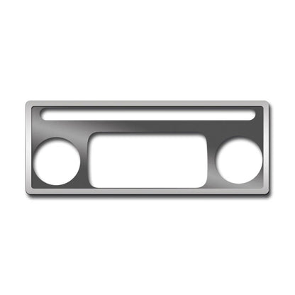 2pc Polished Stainless Steel A/C Plate with Ring for Hummer H2 (2003–2007)