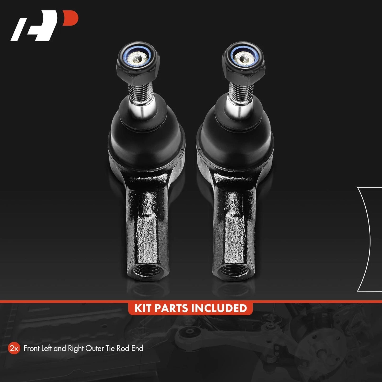 2X Front Outer Tie Rod Ends for Chevrolet Trax (2013–2022)
