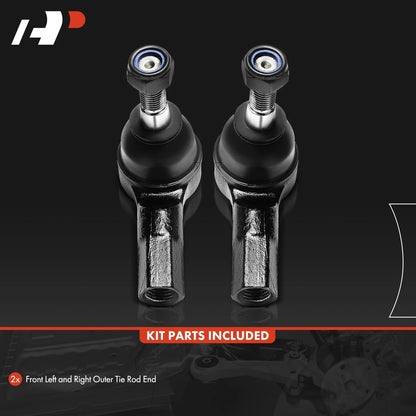 2X Front Outer Tie Rod Ends for Chevrolet Trax (2013–2022)