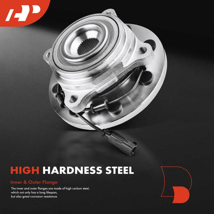 2X Front Wheel Hub & Bearing Assembly with ABS for Ram 2500 3500 (2003–2010)
