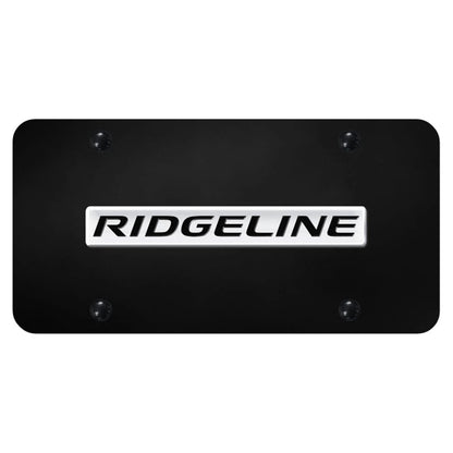 Chrome Name on Black License Plate - Officially Licensed for Honda Ridgeline