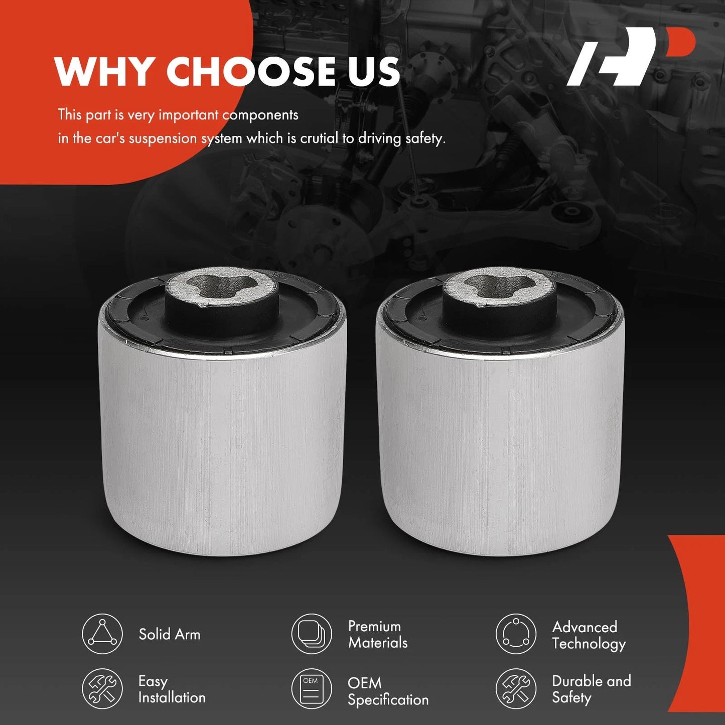 2Pcs Control Arm Bushing for Benz W212 C207 (2009–2016)