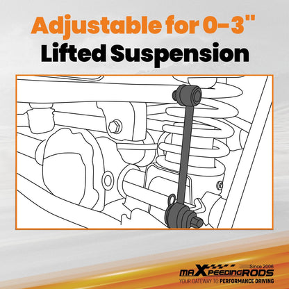 Adjustable Front Sway Bar End Link for Toyota FJ Cruiser 4Runner (2003–2024)