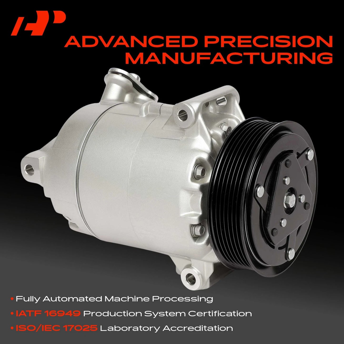A/C Compressor with Clutch for Chevrolet Malibu, Impala, Buick LaCrosse