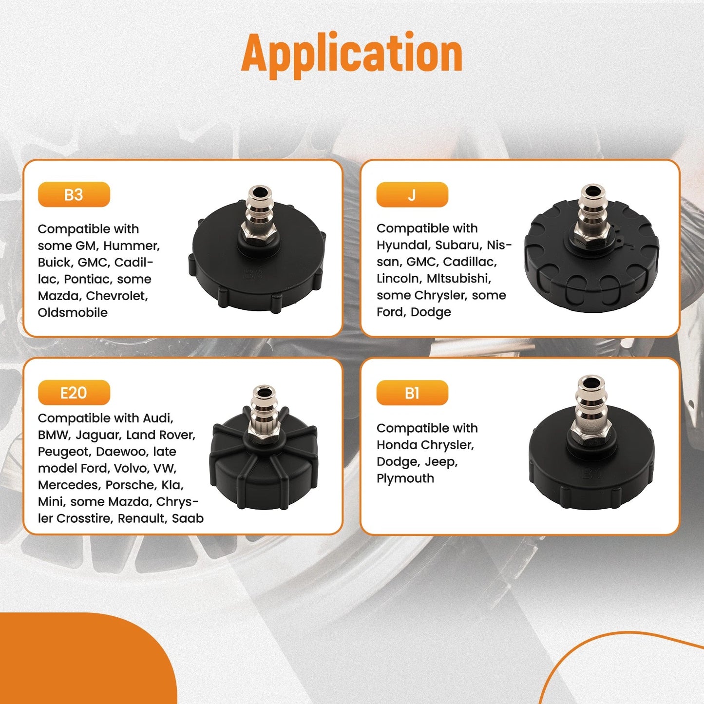 Brake Bleeder Adapter Kit for Master Cylinder Brake Fluid Bleeding (12-Piece)