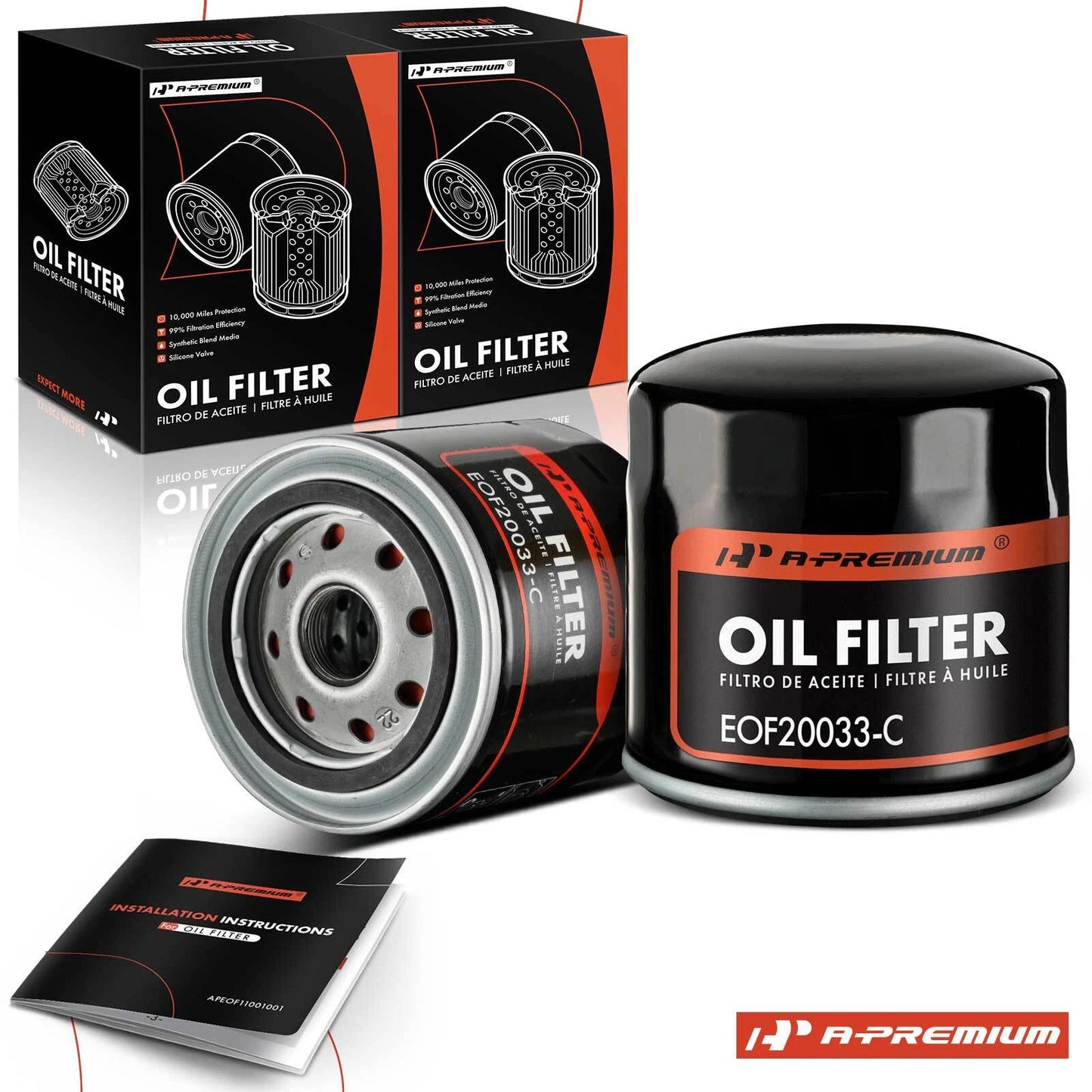 2X Engine Oil Filter for Silverado 4500 HD (2019) & Ram 1500 (2011–2013, 2021–2023)
