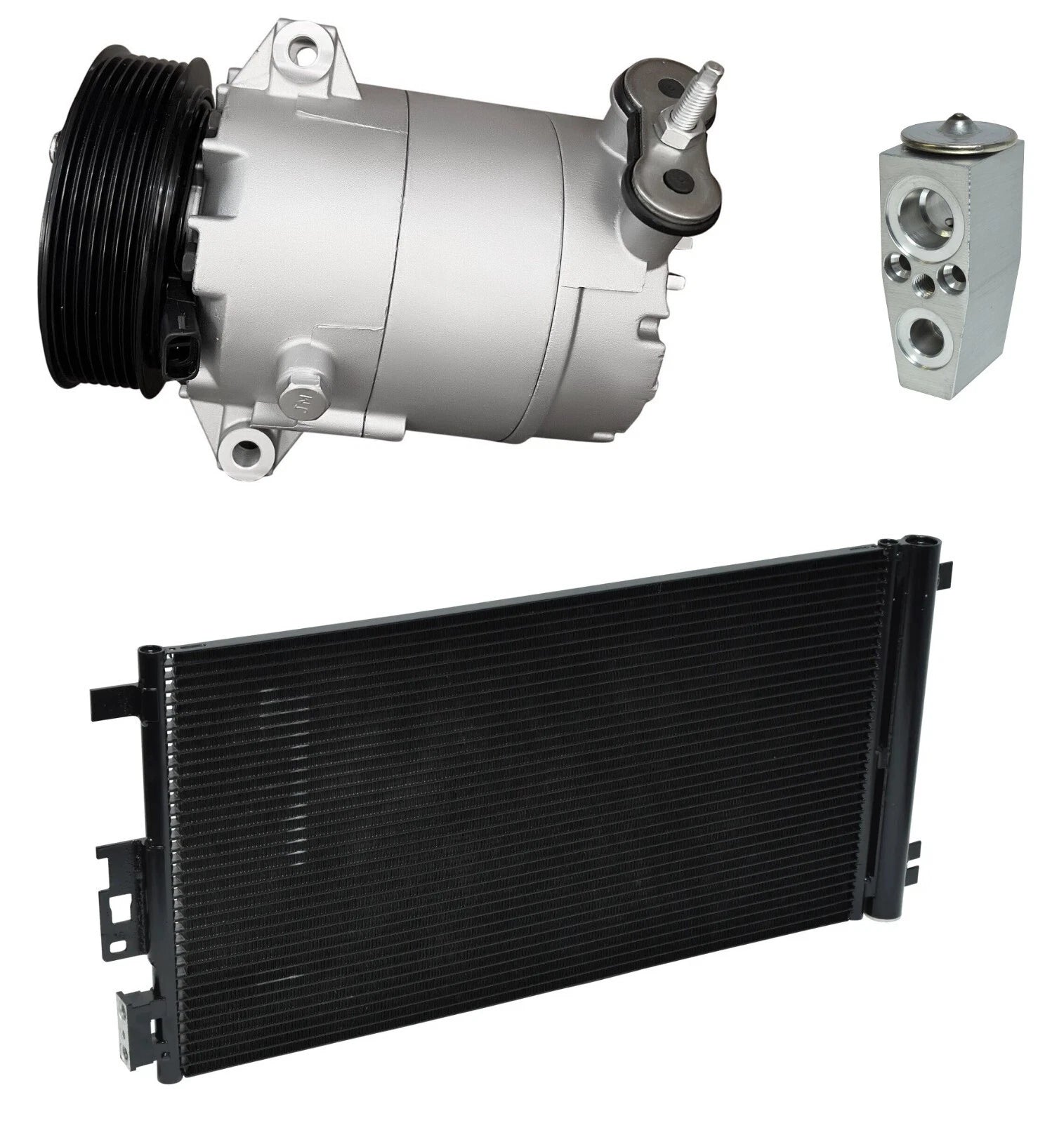 AC Compressor Kit with Condenser for Chevrolet Malibu Hybrid (2008–2008)