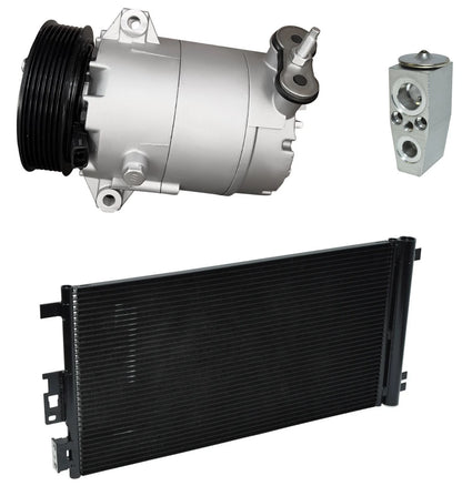 AC Compressor Kit with Condenser for Chevrolet Malibu Hybrid (2008–2008)