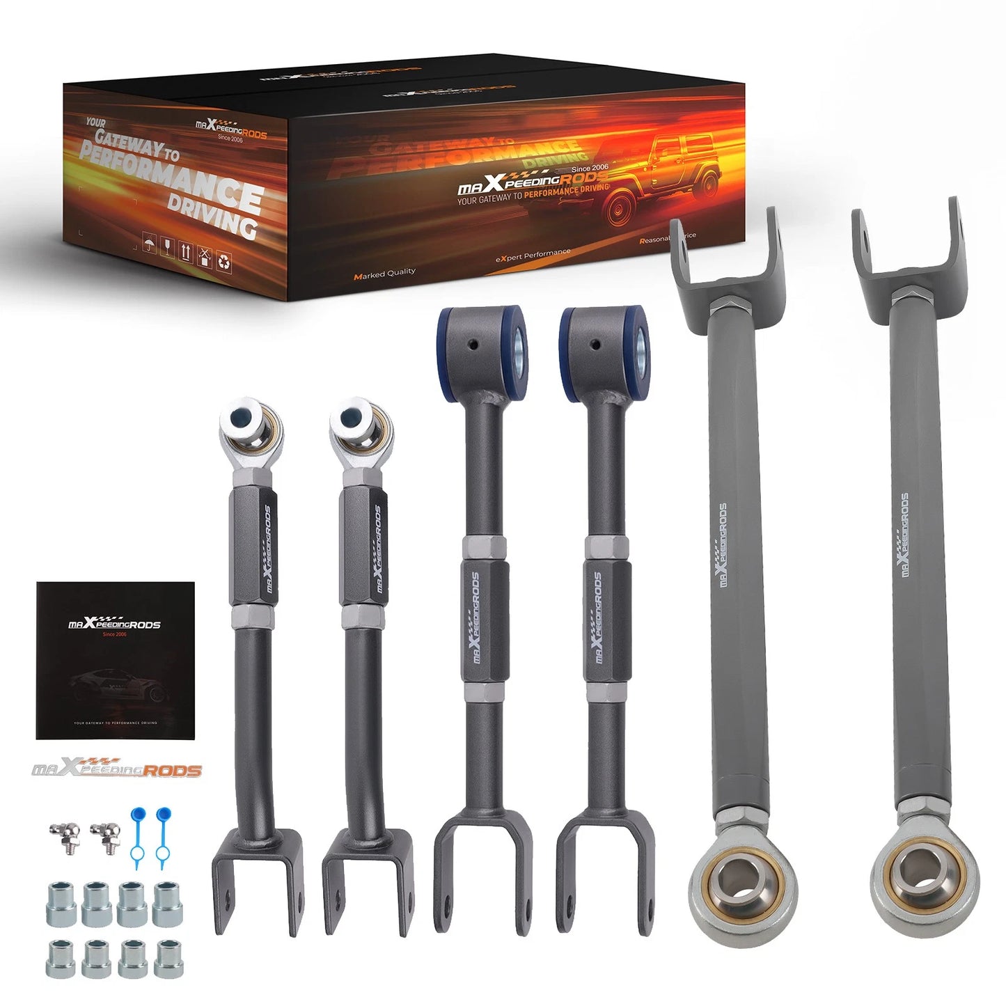 Adjustable Rear Camber Toe Arm Kit for Nissan 350Z G35 (2003–2009)