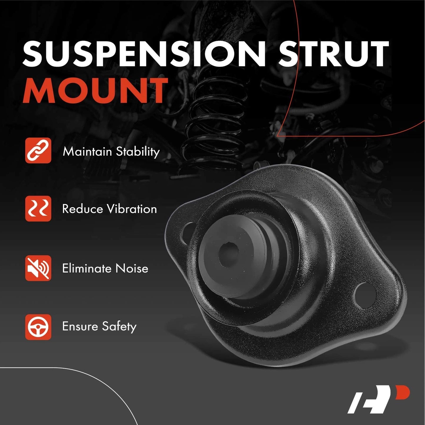 2X Rear Suspension Strut Mount for Chevy Aveo (2004–2011) Aveo5 Pontiac G3