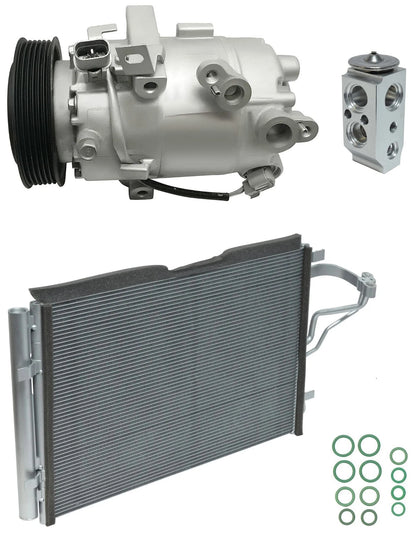 AC Compressor Kit With Condenser for Kia Forte 1.8L (2016–2018)