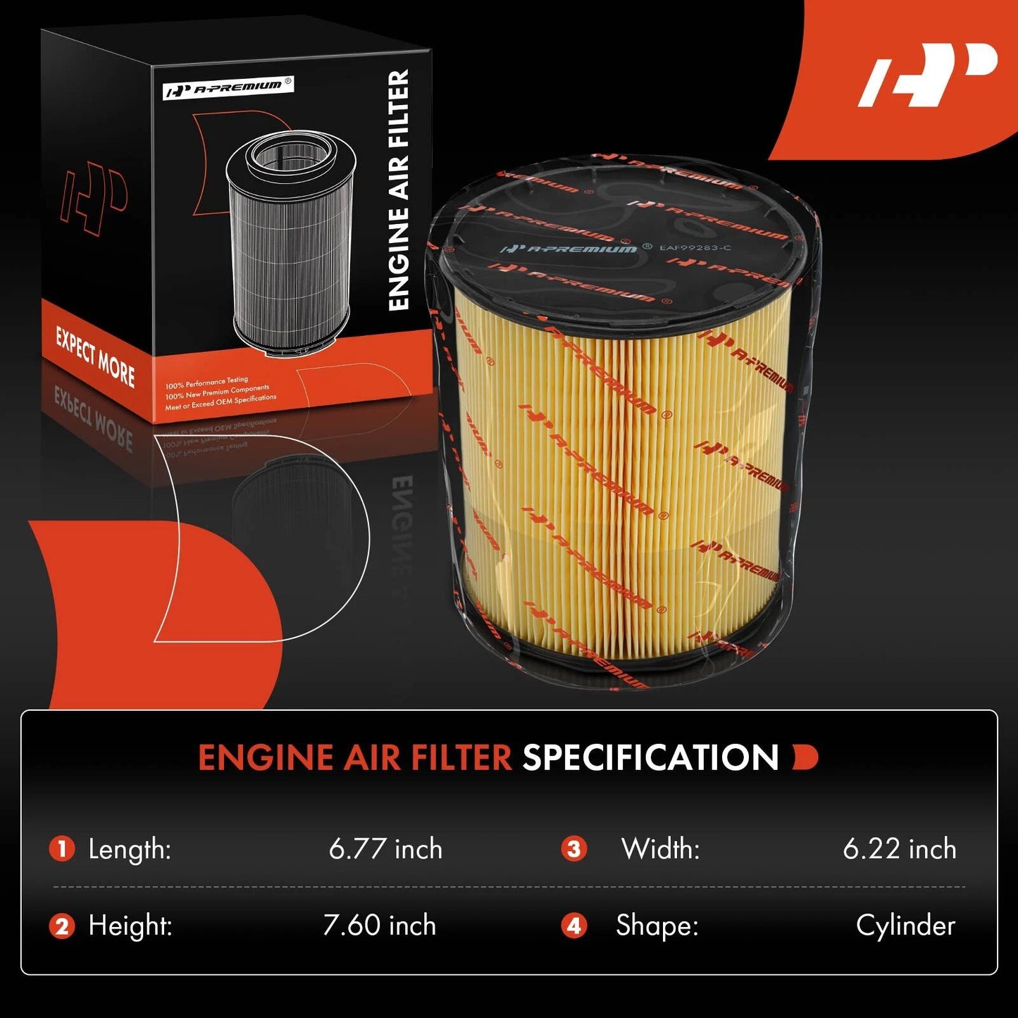 2X Engine Air Filter for Mercedes-Benz CLA45 AMG, GLA45 AMG (2014–2019)