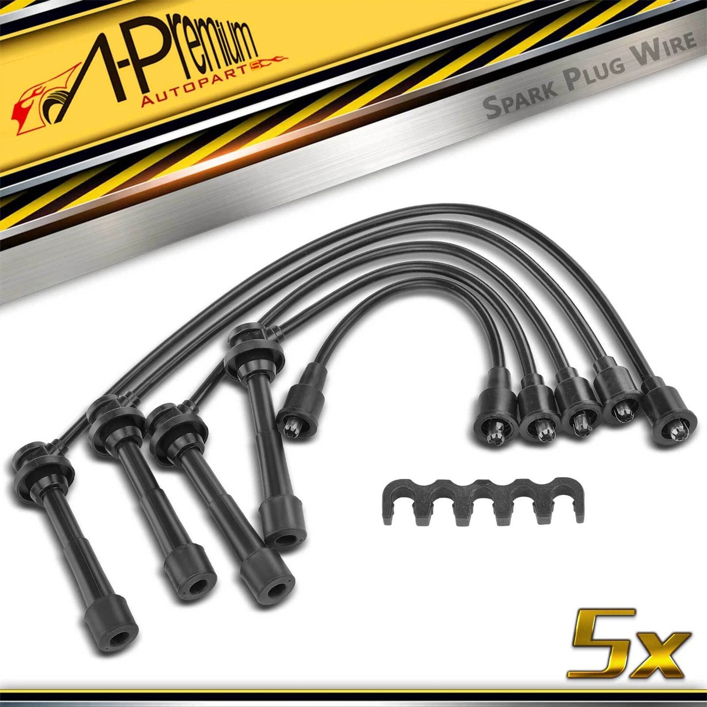 5X Spark Plug Wire Set for Geo Metro (1994–1997)