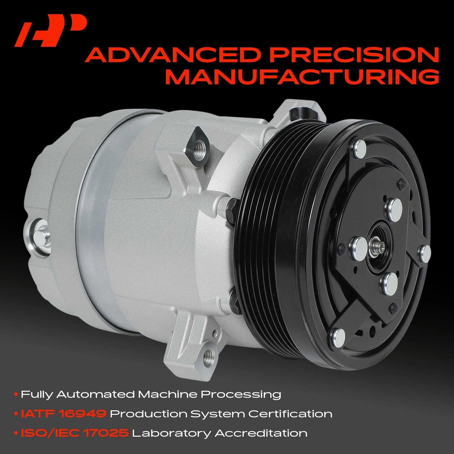 A/C Compressor with Clutch for Chevy S10 GMC Sonoma (1998–2003)