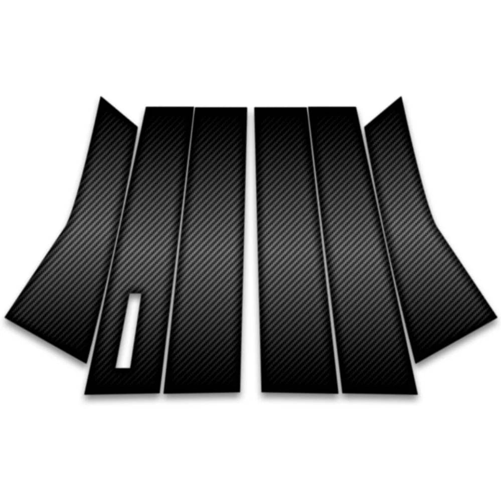 6pc Carbon Fiber Pillar Post Covers w/Keypad Cutout for 2016-2023 Lincoln MKX