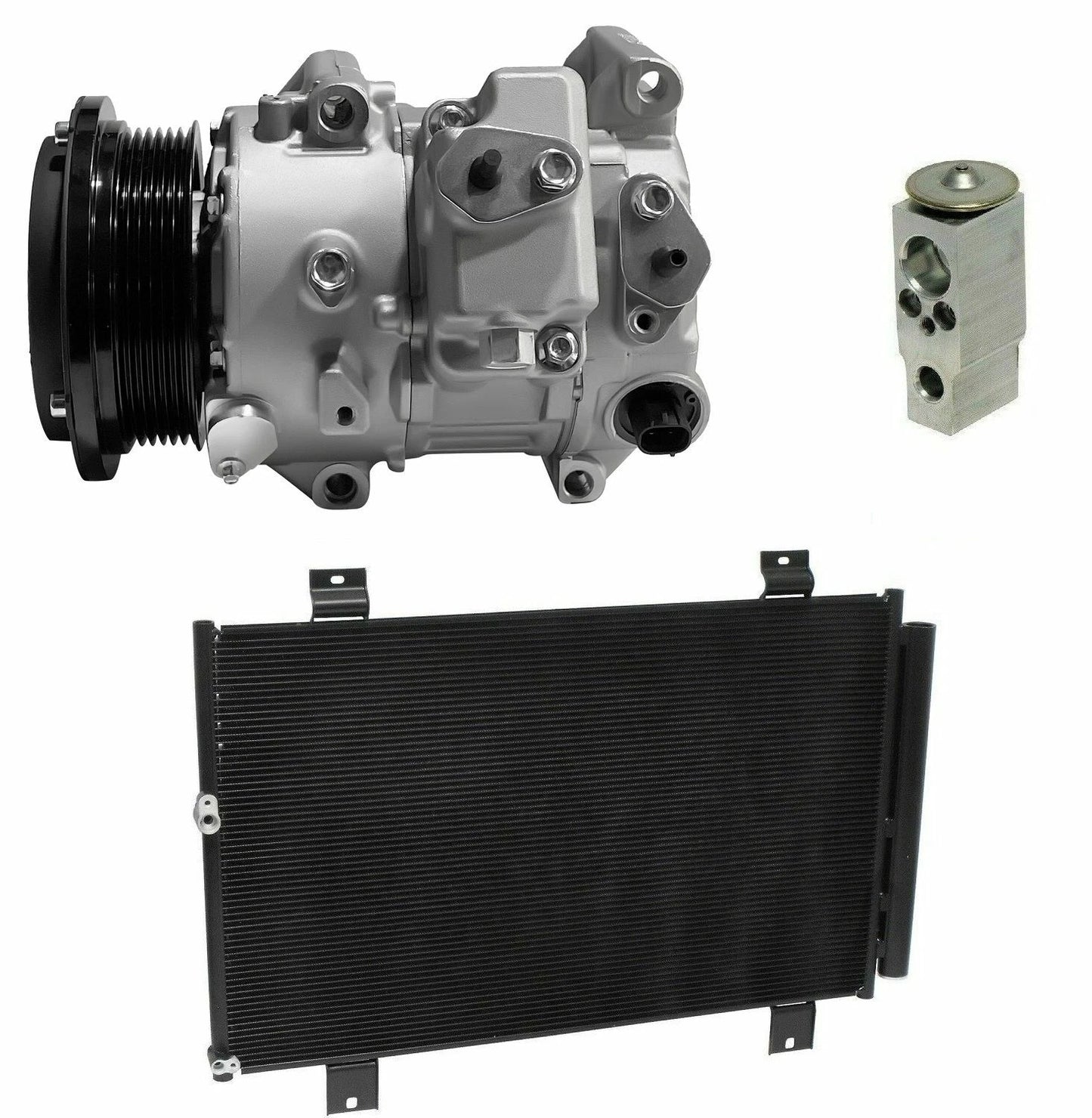 AC Compressor Kit With Condenser for Toyota Highlander 2.7L (2010–2013)