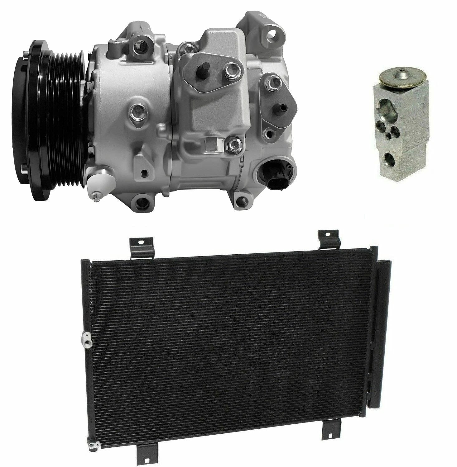 AC Compressor Kit With Condenser for Toyota Highlander 2.7L (2010–2013)