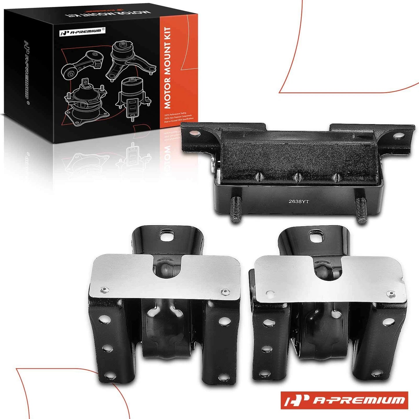 3X Engine Motor & Transmission Mount for Chevrolet Silverado 1500 (1999–2007)