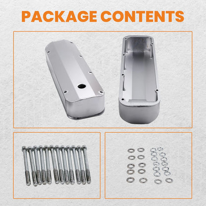 Fabricated Aluminum Tall Valve Covers for Ford Big Block V8 (429-460)