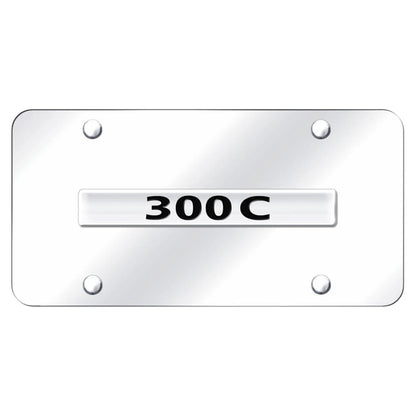 Chrome Name on Chrome License Plate - Officially Licensed for Chrysler 300C