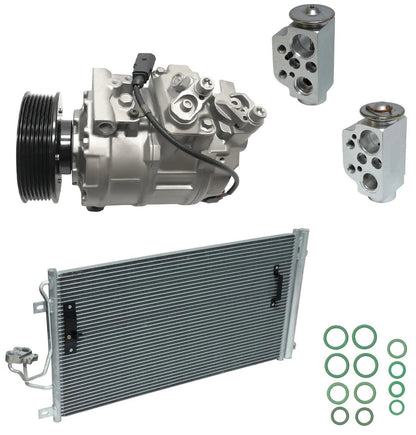 AC Compressor Kit W Condenser for Volkswagen Touareg 3.2L (2007–2010)