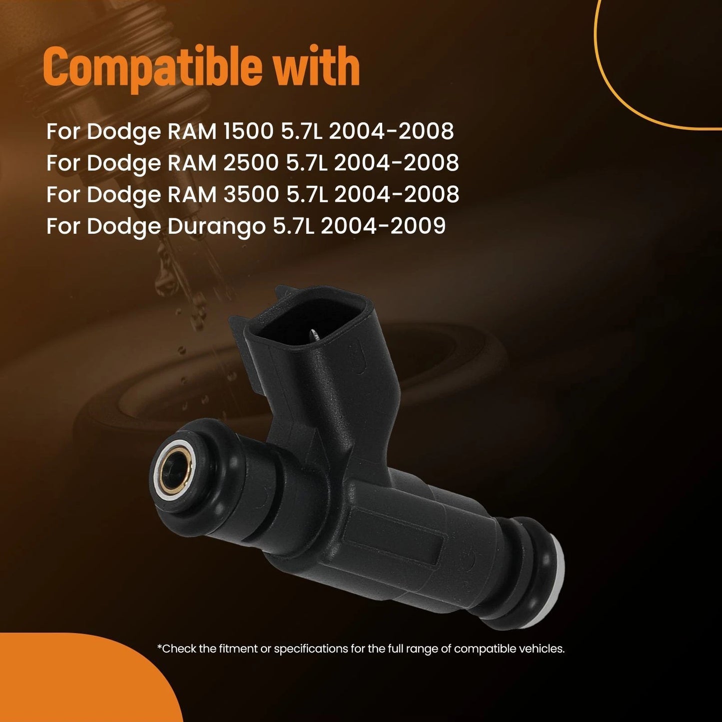 Fuel Injectors for Dodge Durango RAM 1500 2500 3500 (2004–2009)