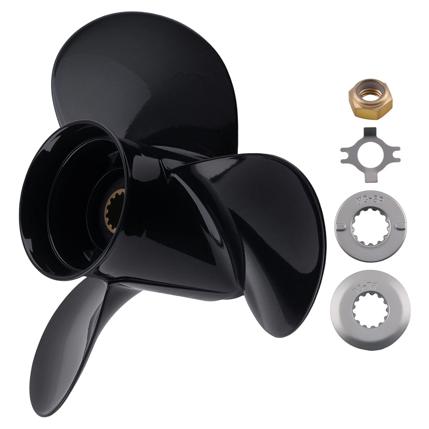 Aluminum Propeller 15" Pitch for Mercury 30HP 40HP 50HP (48-73140A45 RH)