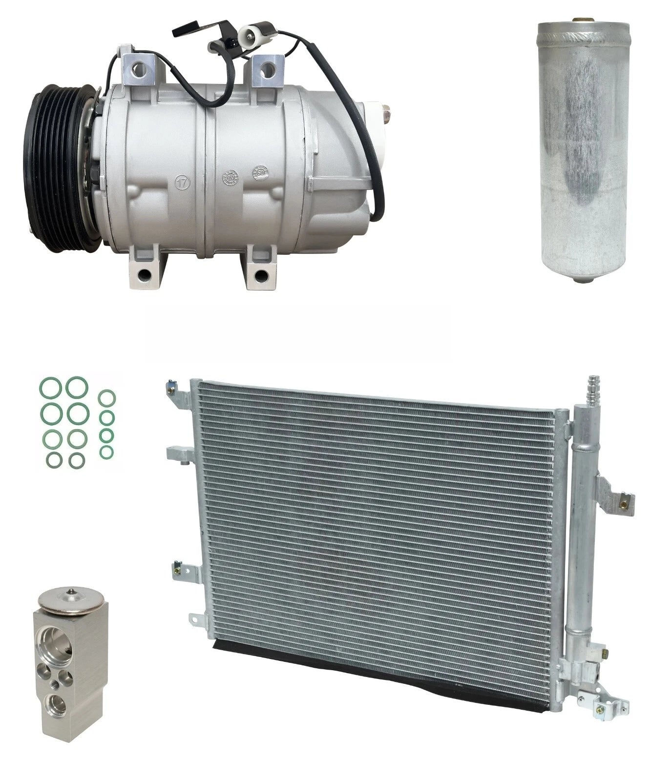 AC Compressor Kit with Condenser Replacement for Volvo S60 (2009–2014)