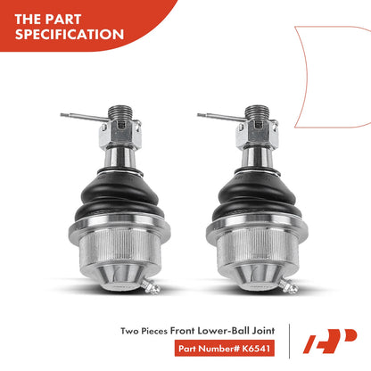 6x Front Wheel Bearing Control Arm Ball Joint Kit for Silverado 1500 (2007–2018)