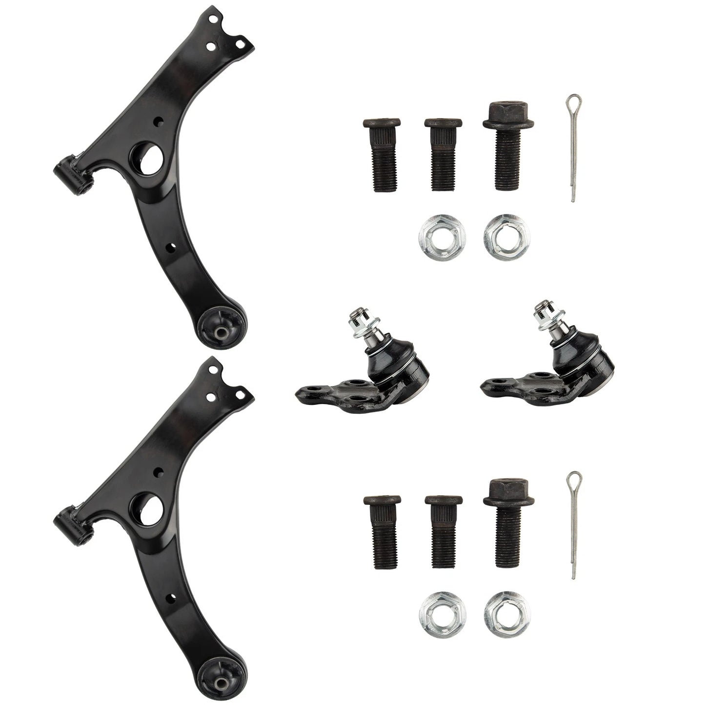 Front Lower Control Arms Ball Joints for 2003–2008 Toyota Corolla (Set of 4)