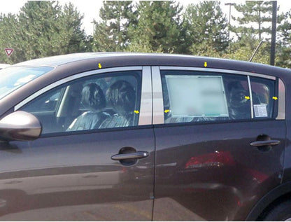12p Luxury FX Chrome Window Package (w/Posts) for 2011-2016 Kia Sportage