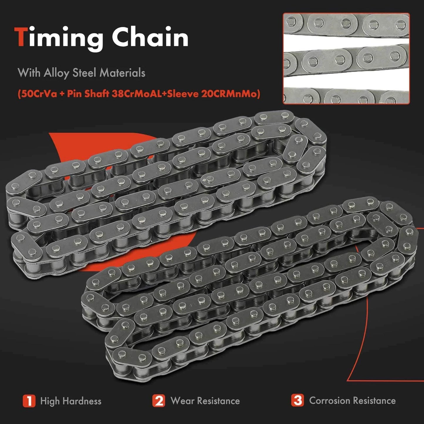 6X Timing Chain Kit for Chevrolet Silverado 1500 (2014–2021) GMC Sierra 1500