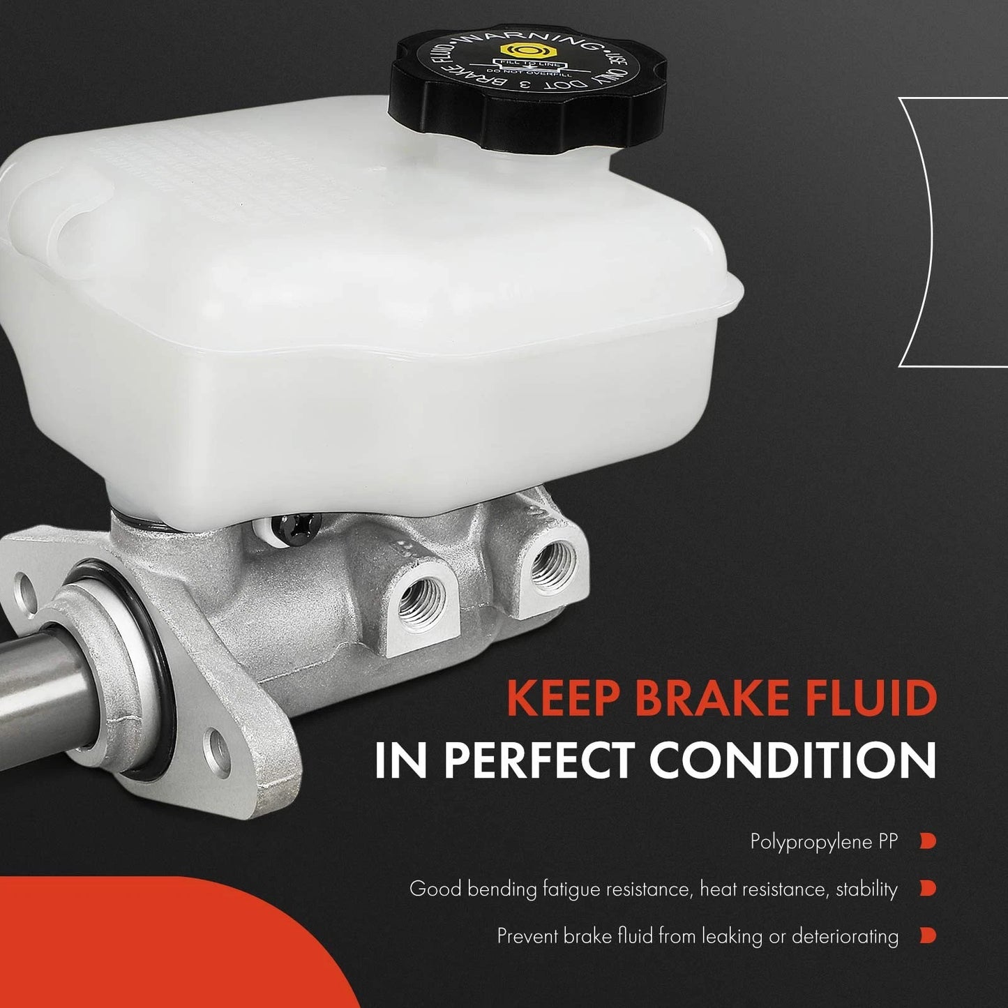 Brake Master Cylinder with Reservoir & Sensor for Chevy Camaro (2010–2015)