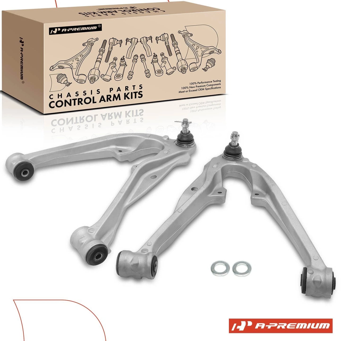 2X Front Lower Control Arm & Ball Joint for Chevy Tahoe GMC Yukon (2000–2006)